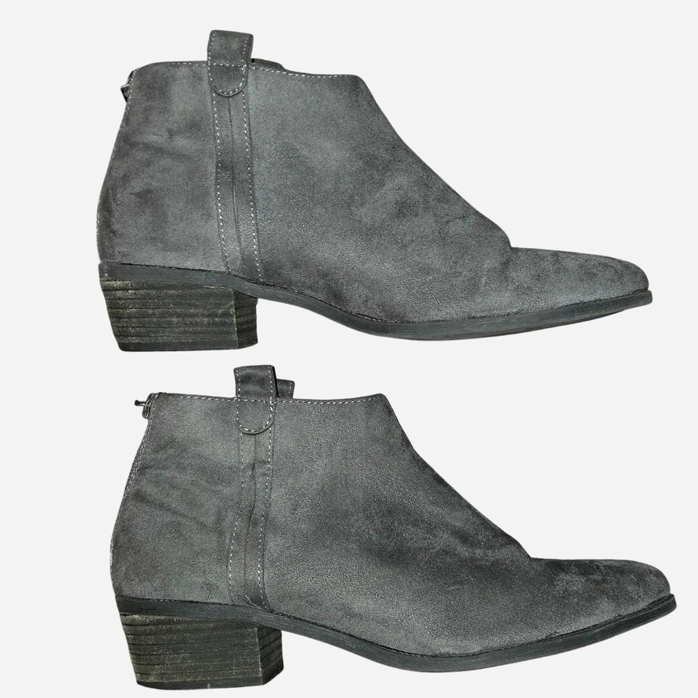 Elegant Charcoal Ankle Booties